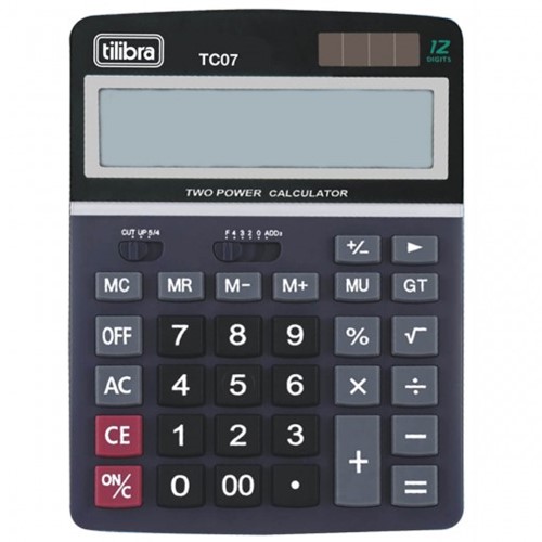 Calculadora de Mesa 12 Dígitos Grande TC07 Preta 210871