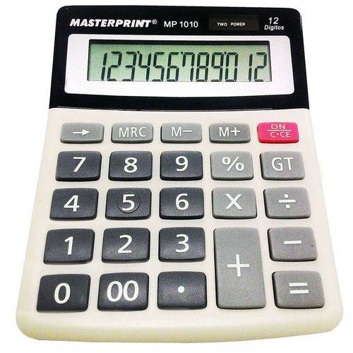 Calculadora de Mesa 12 Dígitos Mp 1010 Masterprint