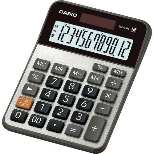 Calculadora de Mesa 12 Dígitos Mx-120b Cinza - Casio