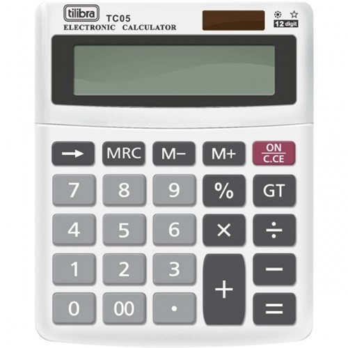 Calculadora de Mesa 12 Dígitos Pequena TC05 Branca