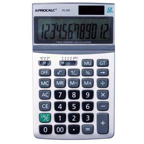Calculadora de Mesa - 12 Digitos - Procalc PC263