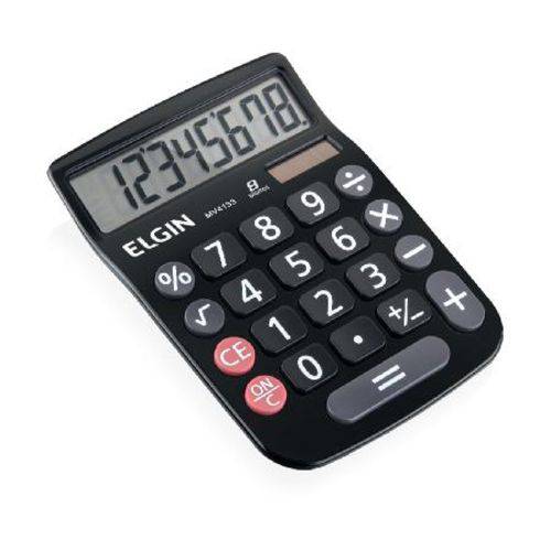Calculadora de Mesa 8 Dígitos Mv-4133 Preta