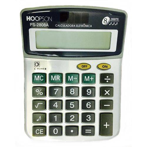Calculadora de Mesa 8 Dígitos PS-2808A