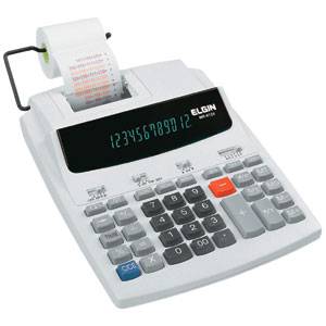 Calculadora de Mesa C/ Visor, Bobina e 12 Dígitos - MR6124 - Elgin