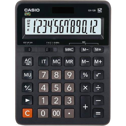 Calculadora de Mesa Casio Gx-12b Display Grande 12 Dígitos