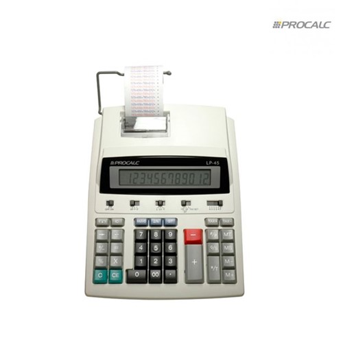 Calculadora de Mesa com Bobina Lp45 Procalc