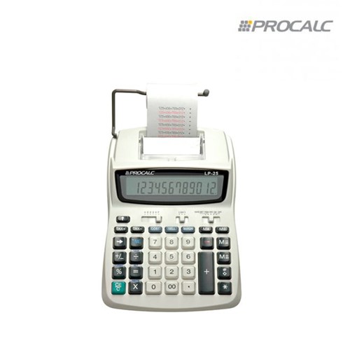Calculadora de Mesa com Bobina LP25 Procalc - Calculadora de Mesa com Bobina LP25 Procalc