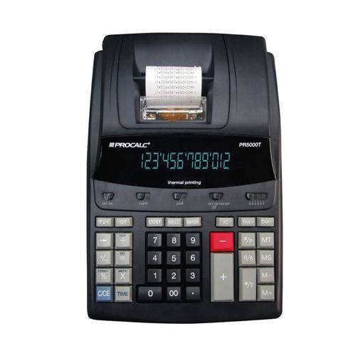 Calculadora de Mesa com Bobina Térmica 12 Dígitos Procalc Pr5000t