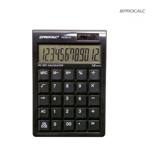 Calculadora de Mesa PC234k Procalc - Calculadora de Mesa 12 Digitos Preta Pc234k 5056 Procalc