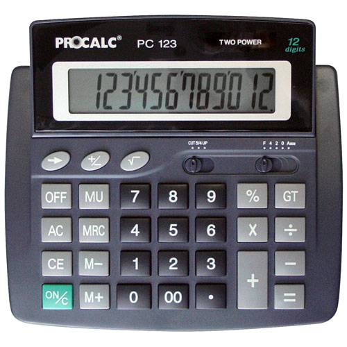 Calculadora de Mesa Procalc 12 Dig C/ Visor Dobravel Solar/Bat