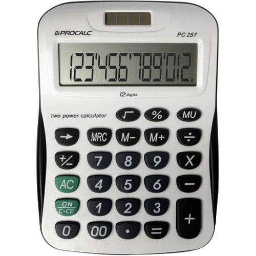 Calculadora de Mesa Procalc 12 Dígitos Solar/Bat