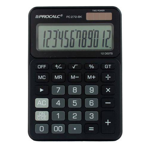 Calculadora de Mesa PROCALC PC 272 BK