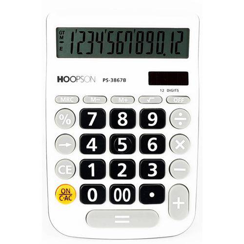 Calculadora de Mesa PS-3867B Hoopson