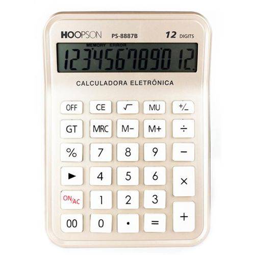 Calculadora de Mesa Ps-8887b Hoopson