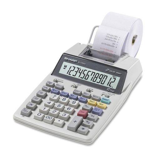 Calculadora de Mesa Sharp El-1750v 12 Digitos - Bi-volt