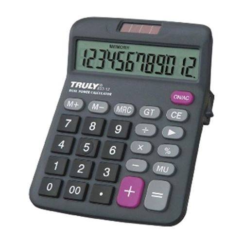 Calculadora de Mesa Truly 12 Dígitos 833-12