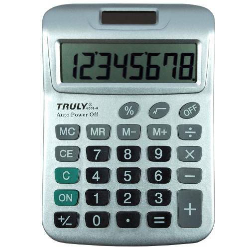 Calculadora de Mesa Truly 6001 8 Dígitos