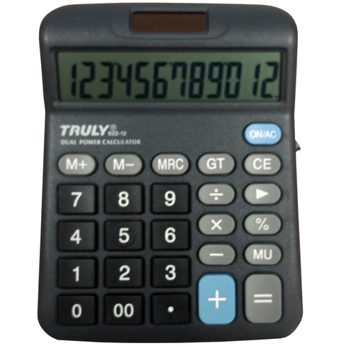 Calculadora de Mesa Truly 833 12 Dígitos 1007973
