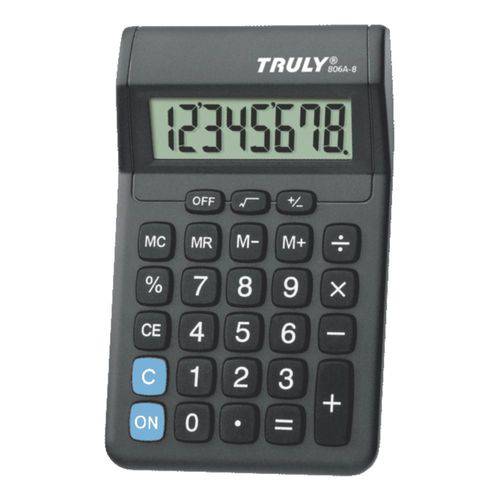 Calculadora de Mesa Truly 806a 8 Dígitos
