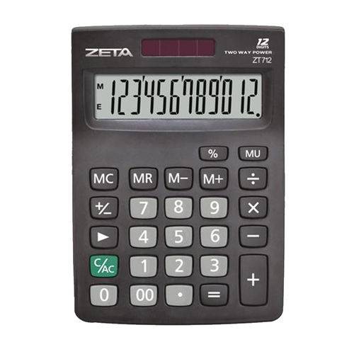 Calculadora de Mesa Zeta 12 Dígitos Zt712 7471