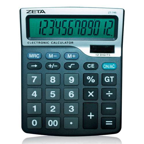 Calculadora de Mesa Zeta 12 Dígitos Zt745