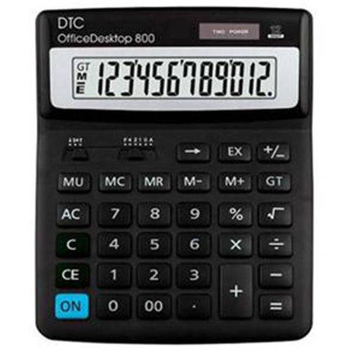 Calculadora Dtc Office Desktop 800 Preta