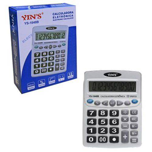 Calculadora Eletrônica 12 Dígitos 20,5x15,5cm