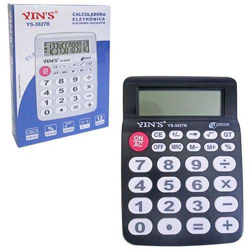 Calculadora Eletrônica 12 Dígitos 16x11cm