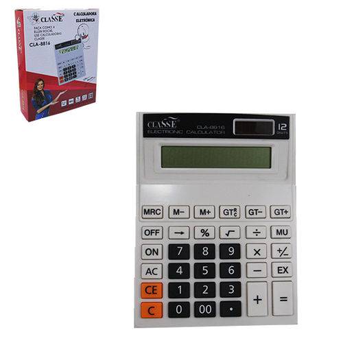 Calculadora Eletronica 12 Digitos 19x14 5x4 2cm