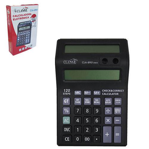 Calculadora Eletronica 12 Digitos com Display Duplo 19 7x12 9x3 9cm