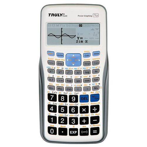Calculadora Gráfica Truly TG205 com 250 Funções - Branco