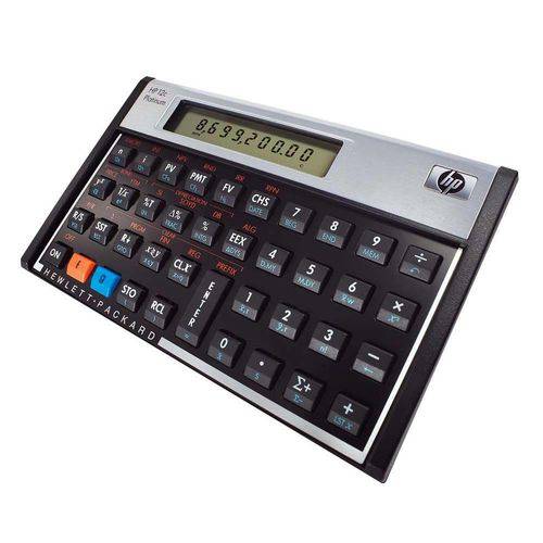 Calculadora Hp 12c Platinum Financeira com 130 Funções Visor Lcd - Prata
