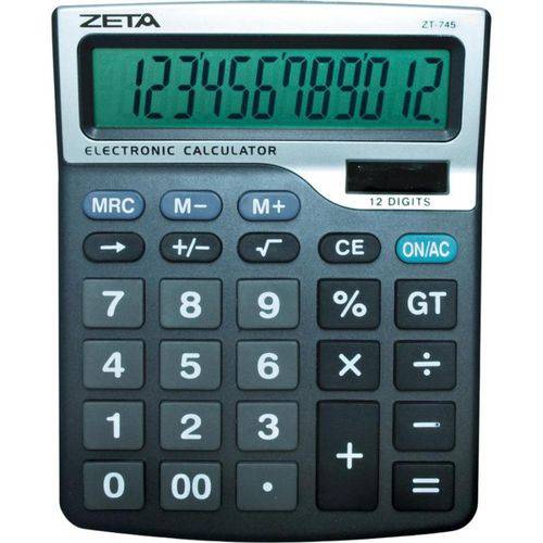 Calculadora Mesa 12 Digitos Zt 745 Zeta