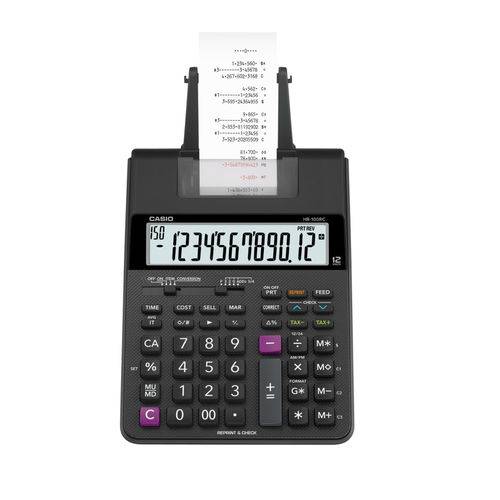 Calculadora Mesa Impressao 12 Digitos Hr-100RC-Bk Casio