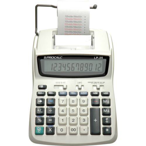 Calculadora Mesa Lp25-12dig Vis/bob 4p Aa Procalc
