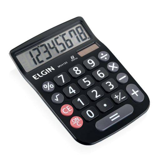 Calculadora Mesa Preta Mv4133 Elgin