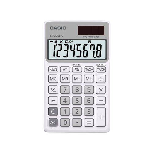 Calculadora Pessoal 8 Dígitos Solar Branco