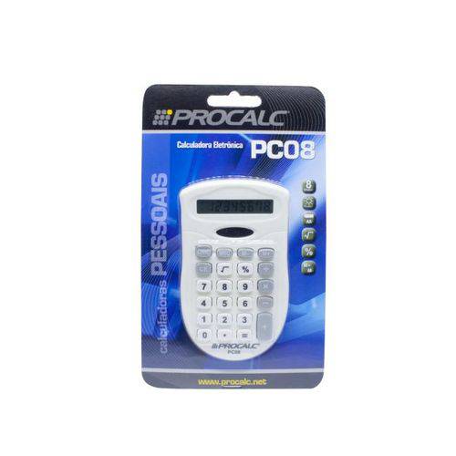 Calculadora Pessoal Pc08w - 8 Dígitos