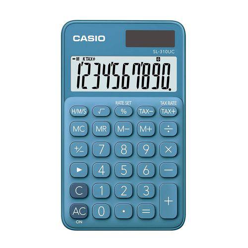 Calculadora Portátil Casio 10 Dígito Alim Dupla SL-310UC-BU