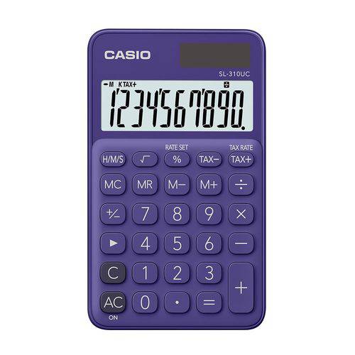 Calculadora Portátil Casio 10 Dígito Alim Dupla SL-310UC-PL