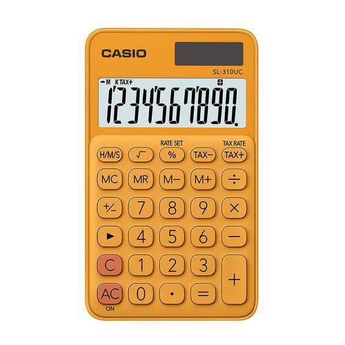 Calculadora Portátil Casio 10 Dígito Alim Dupla SL-310UC-RG