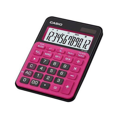 Calculadora Portátil Casio Ms-20nc-Brd Vermelha