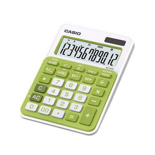 Calculadora Portátil Casio Ms-20nc-Gn Verde