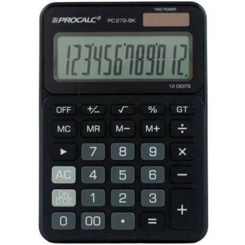 Calculadora Procalc PC272 BK 12 Dígitos Mesa