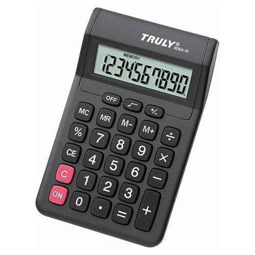 Calculadora Truly 806a-10 com 10 Dígitos - Preta