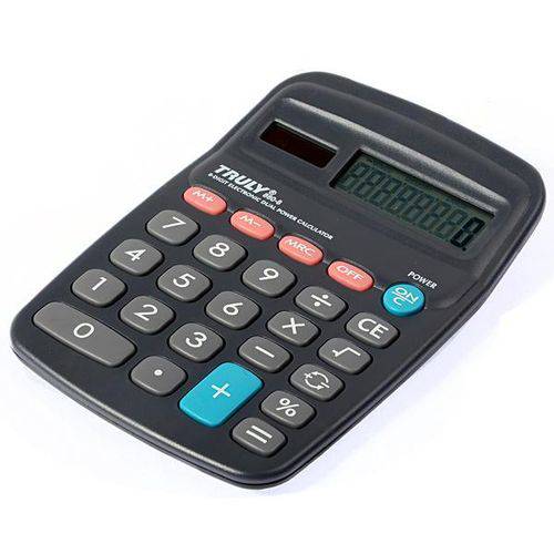 Calculadora Truly 860-8 com 8 Dígitos - Preto