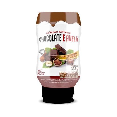 Calda de Chocolate com Avelã Zero Calorias 335g - Mrs Taste