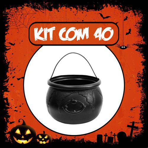 Caldeirão da Bruxa Halloween Pequeno | Kit C/40