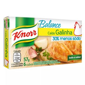 Caldo Sabor Galinha Menos Sódio Knorr 57g