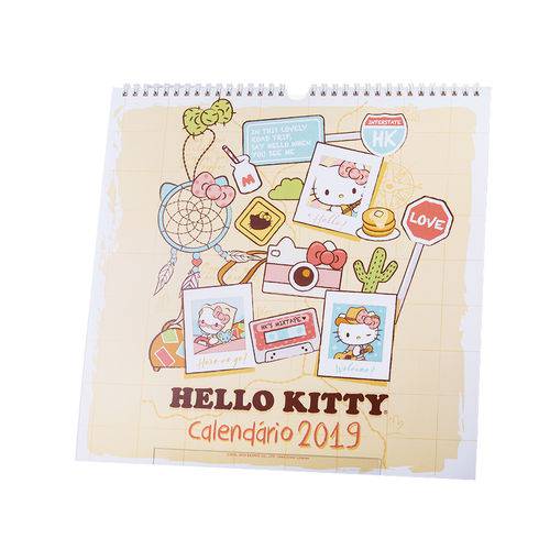 Calendário Parede - Hello Kitty - 2019